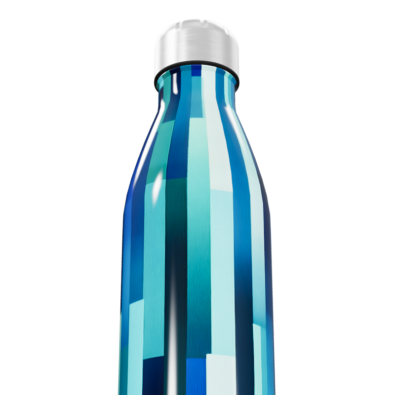 Garrafa Inox - Azul Listrada 750ml