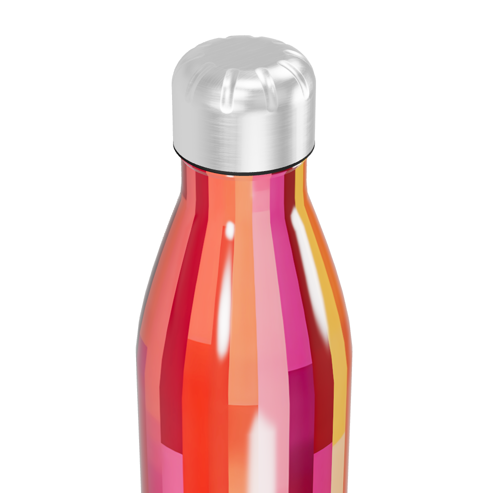 Garrafa Inox - Colorida com Estampa Geométrica