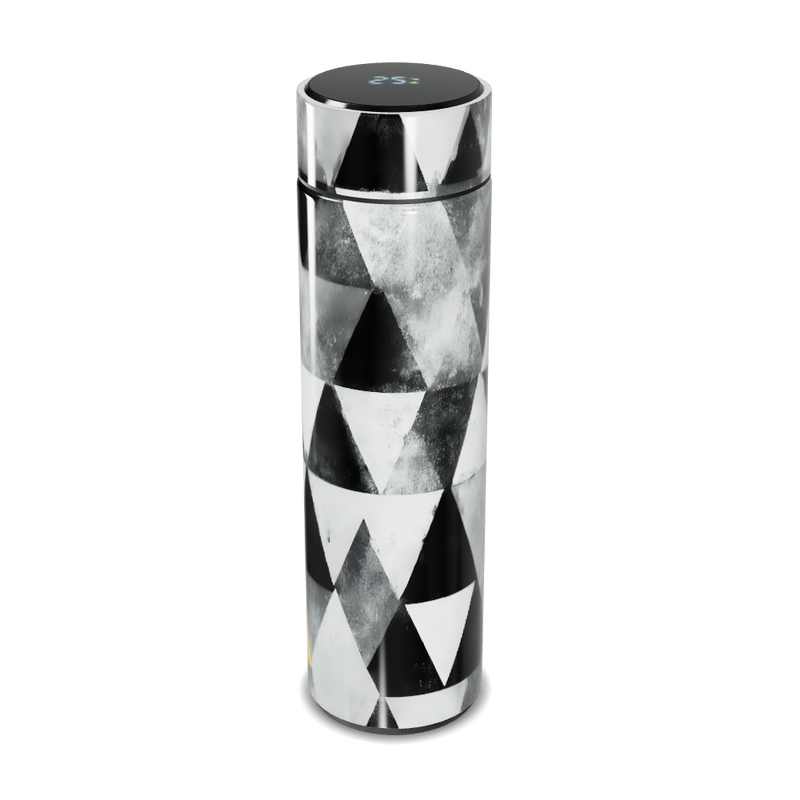 Garrafa Térmica Touch - Estampa Geométrica Preta
