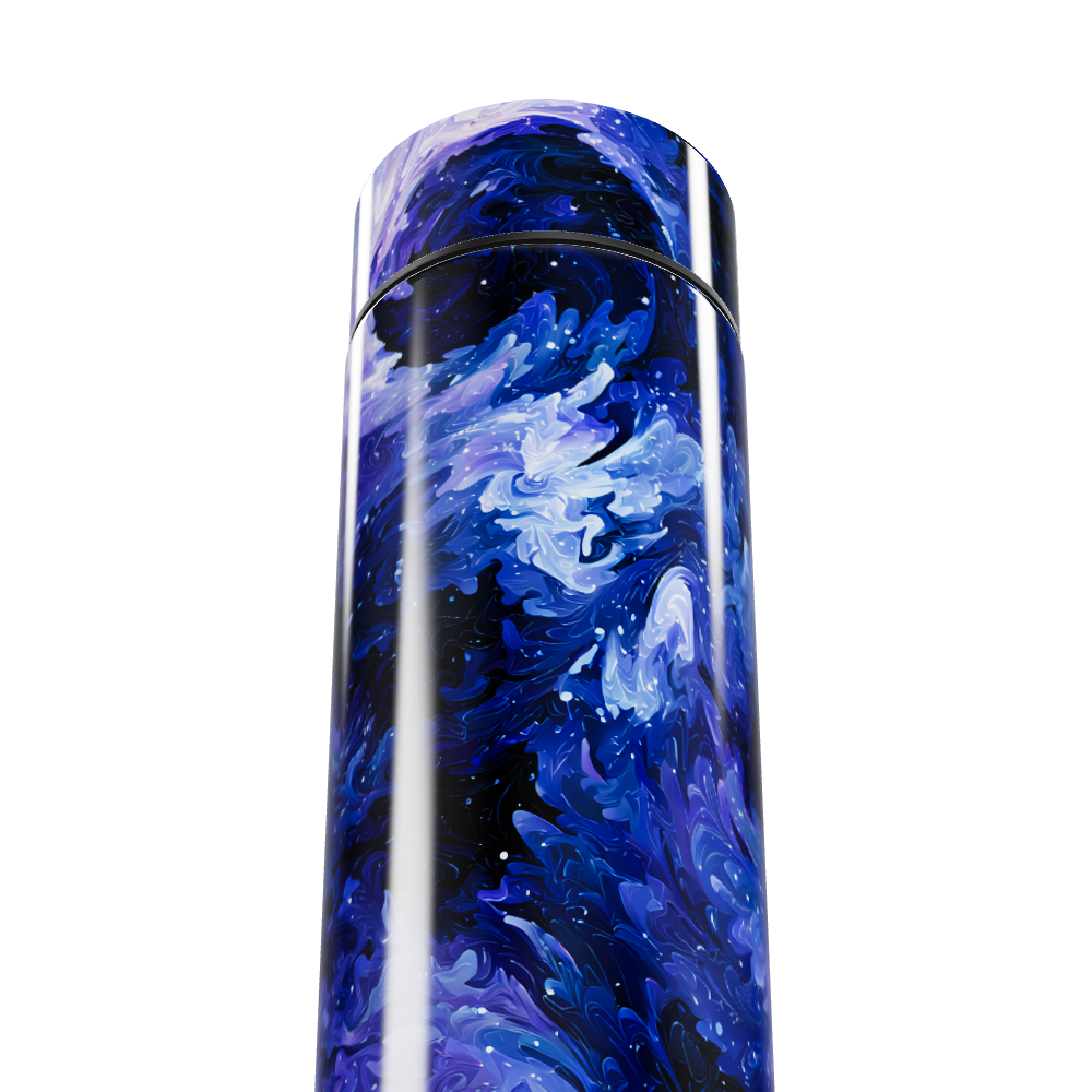 Garrafa Térmica Touch - Estampa Azul Abstrata