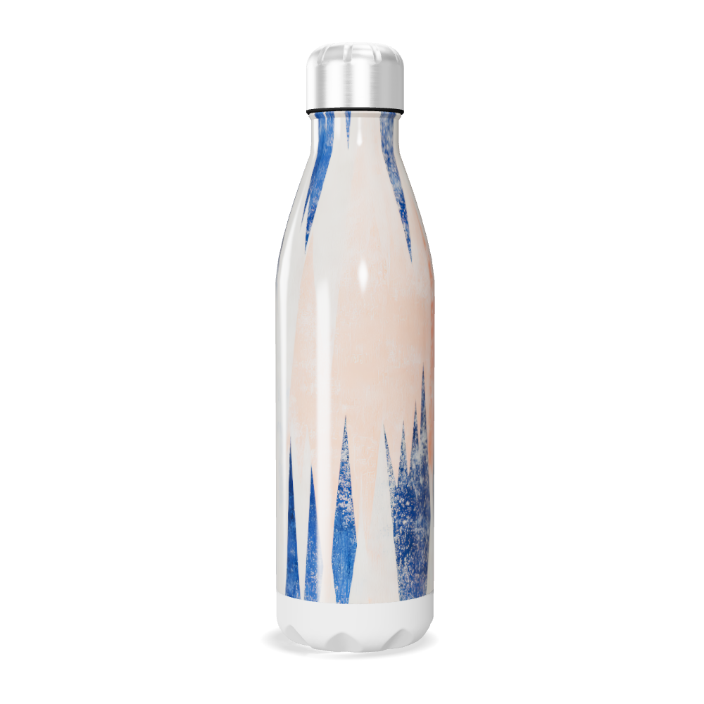 Garrafa Inox - Estampa Azul e Branca