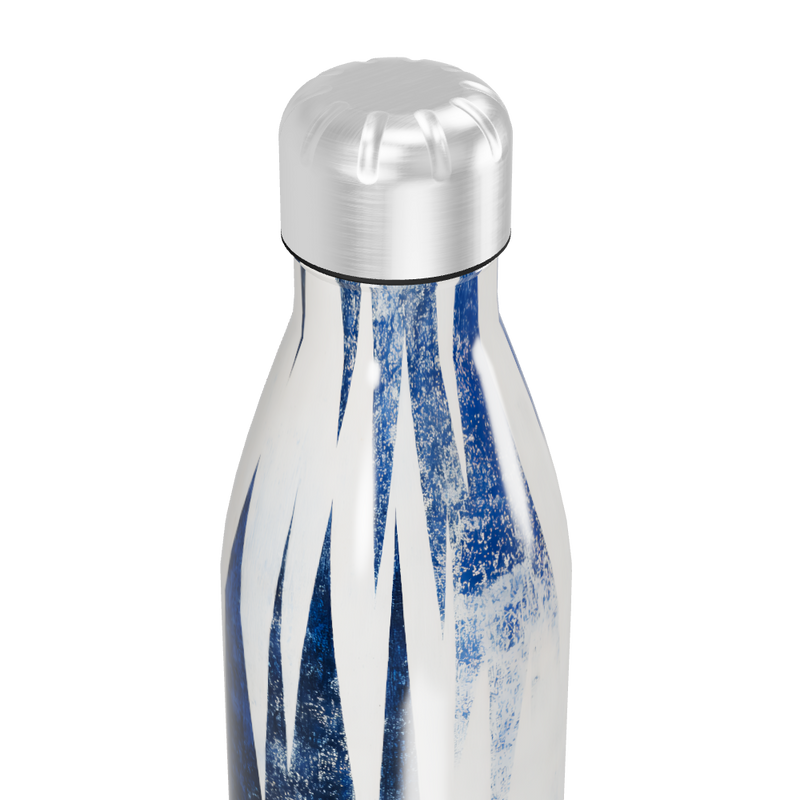 Garrafa Inox - Estampa Azul e Branca