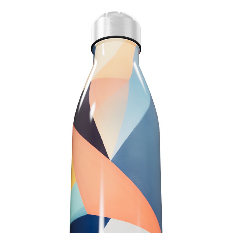 Garrafa Inox - Estampa Colorida Abstrata