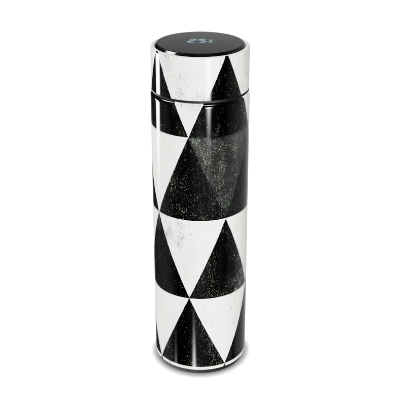 Garrafa Térmica Touch - Geométrica Preto e Branco
