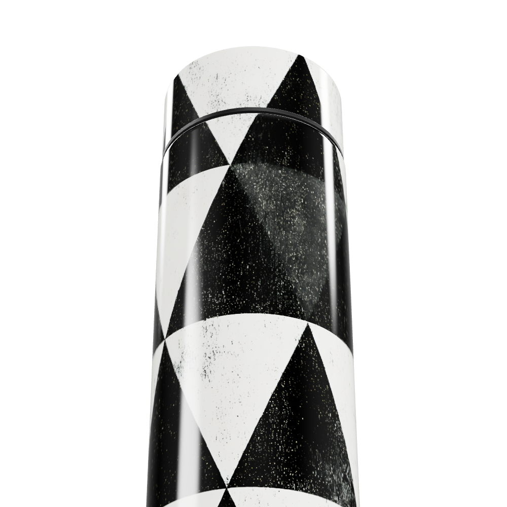 Garrafa Térmica Touch - Geométrica Preto e Branco
