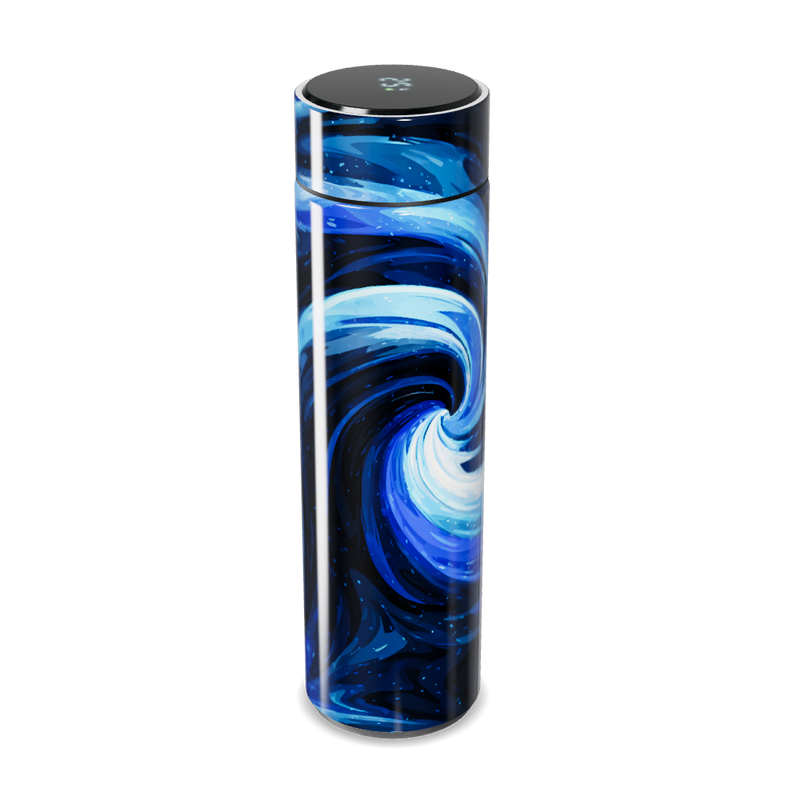 Garrafa Térmica Touch - Azul com Estampa Artística