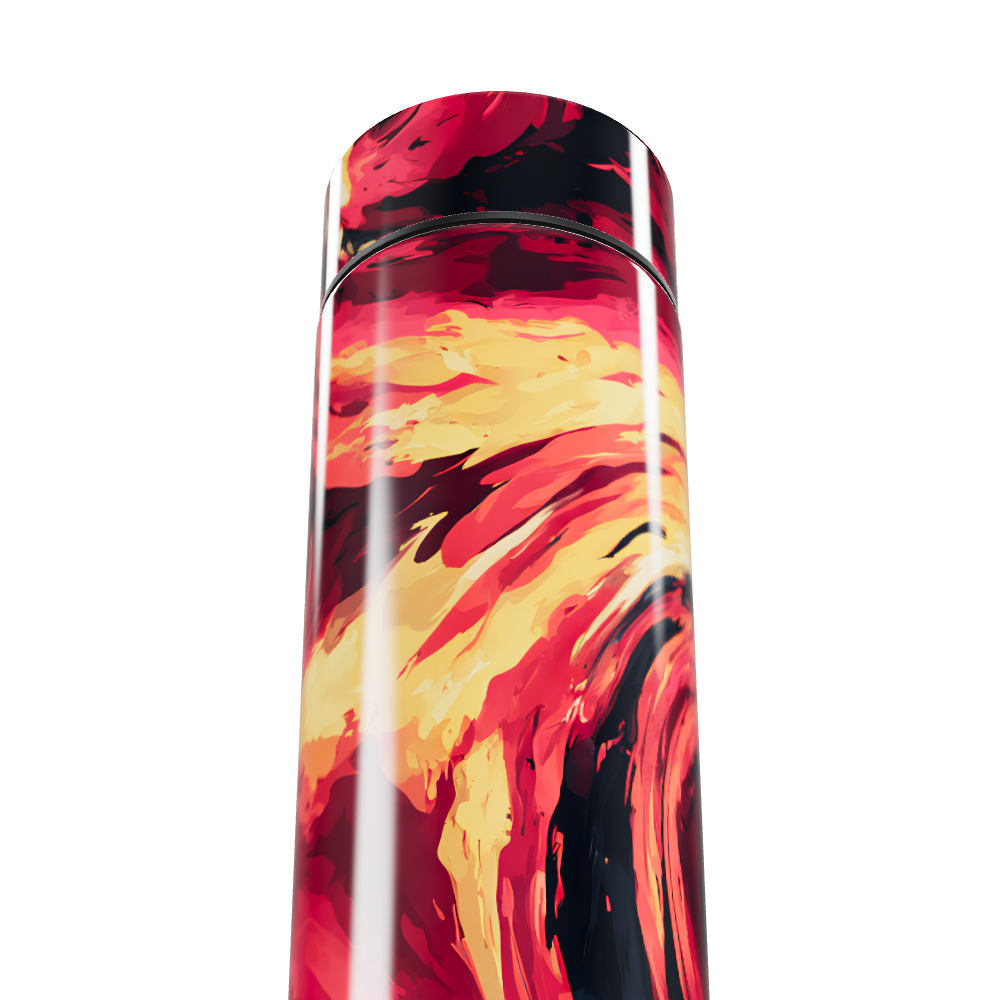 Garrafa Térmica Touch - Estampa Abstrata Colorida