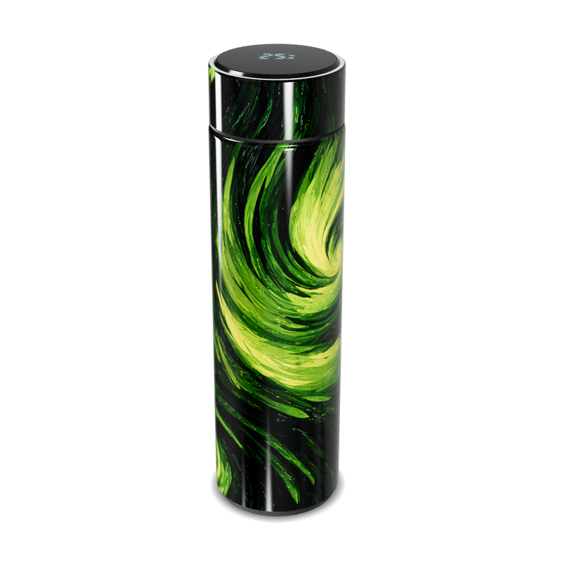 Garrafa Térmica Touch - Verde Abstrato Digital