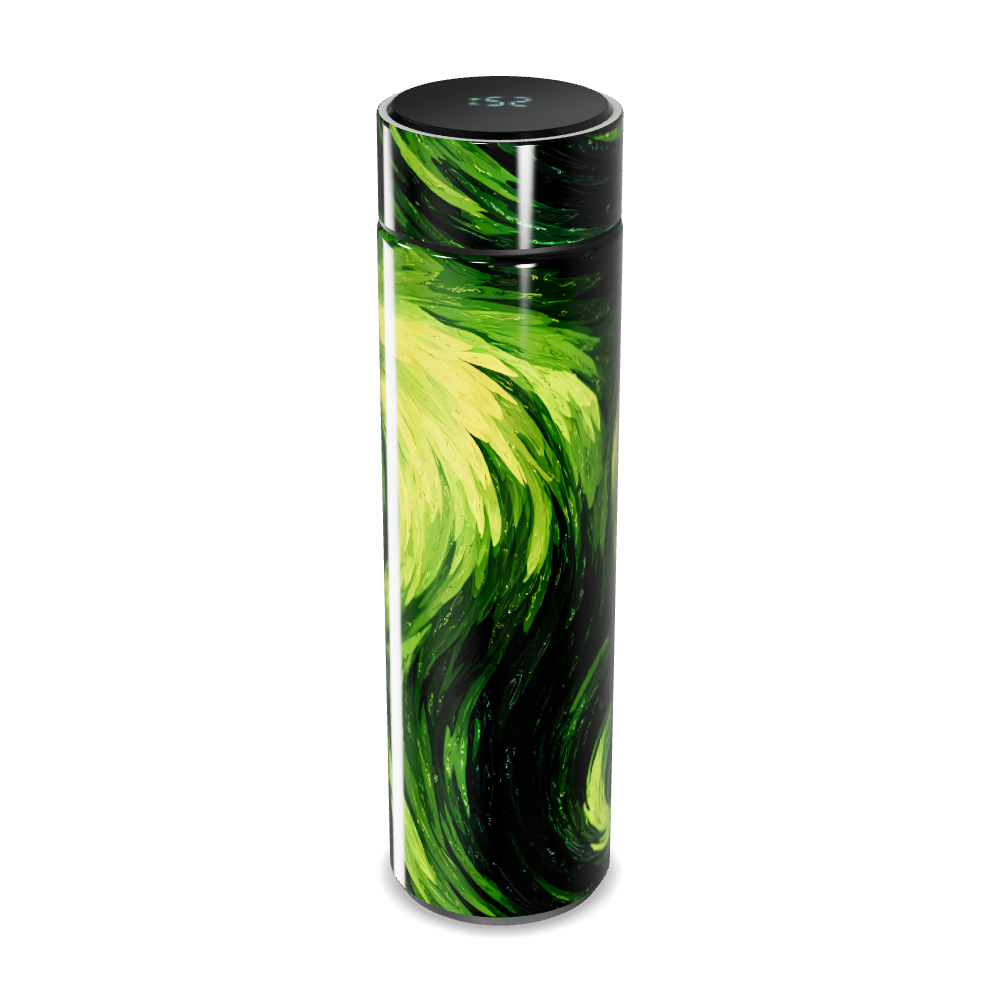 Garrafa Térmica Touch - Verde Abstrato Digital