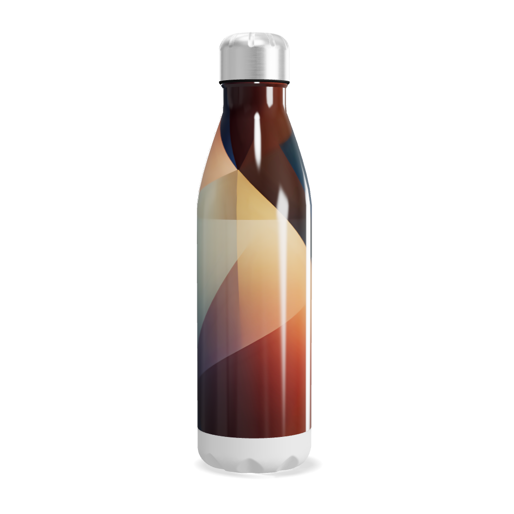 Garrafa Inox - Estampa Colorida Abstrata