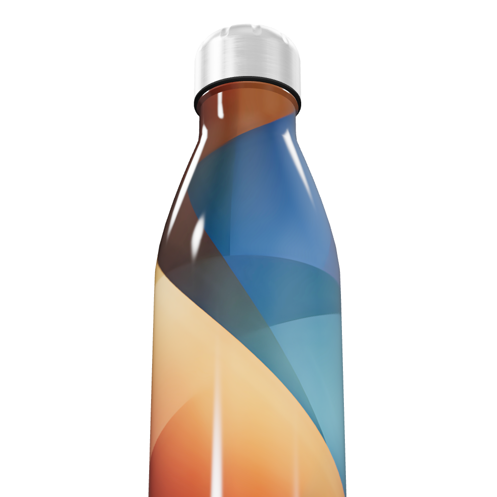 Garrafa Inox - Estampa Colorida Abstrata