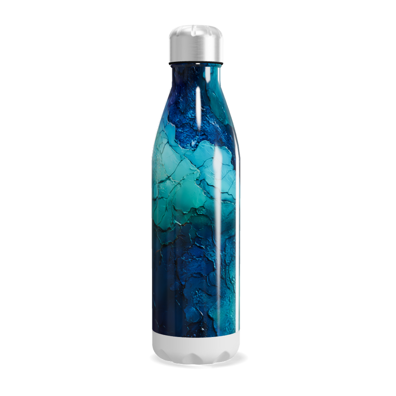 Garrafa Inox - Azul Marmorizada