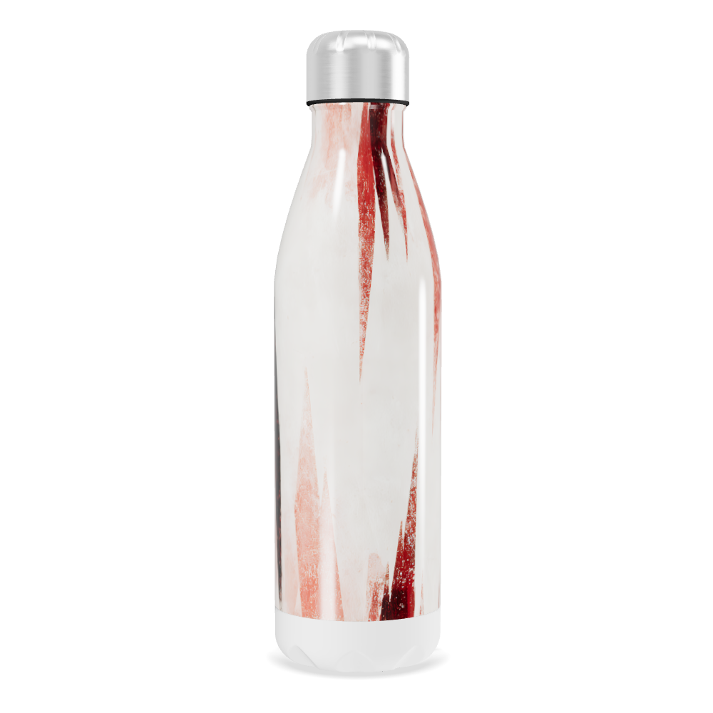 Garrafa Inox Listras Vermelhas