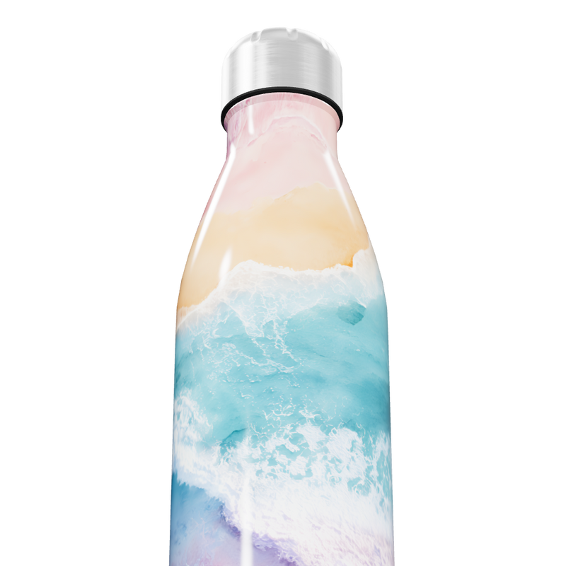 Garrafa Inox Estampa Oceano Pastel