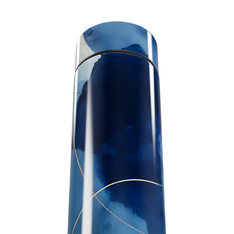 Garrafa Térmica Touch - Azul Estampa Abstrata