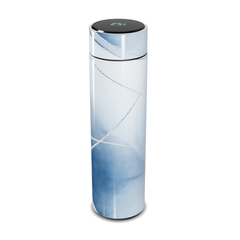 Garrafa Térmica Touch - Azul com Mármore