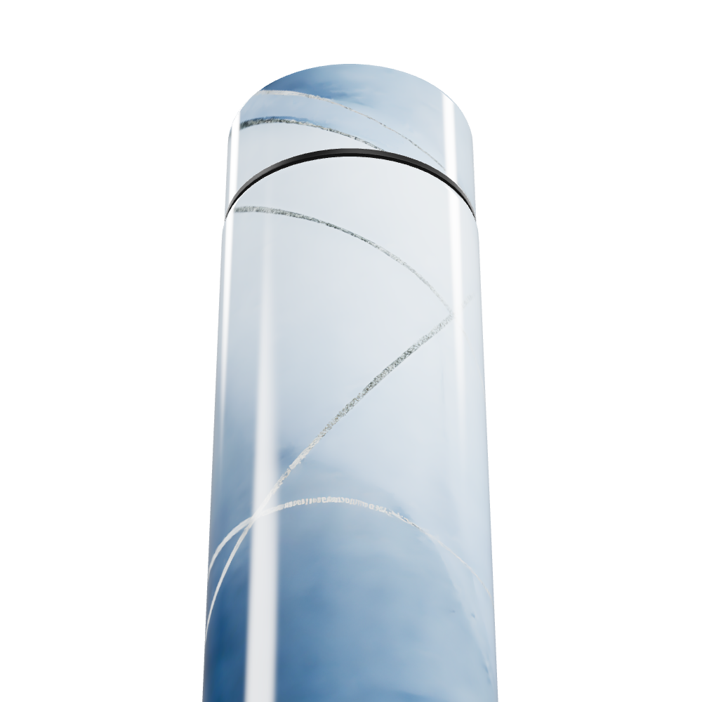 Garrafa Térmica Touch - Azul com Mármore