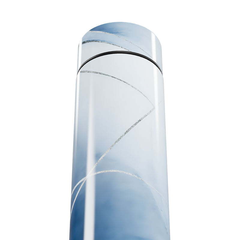 Garrafa Térmica Touch - Azul com Mármore