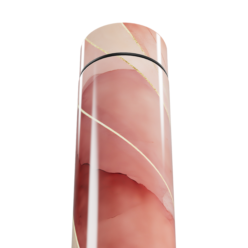 Garrafa Térmica Touch - Rosa Mármore Com Visor Touch