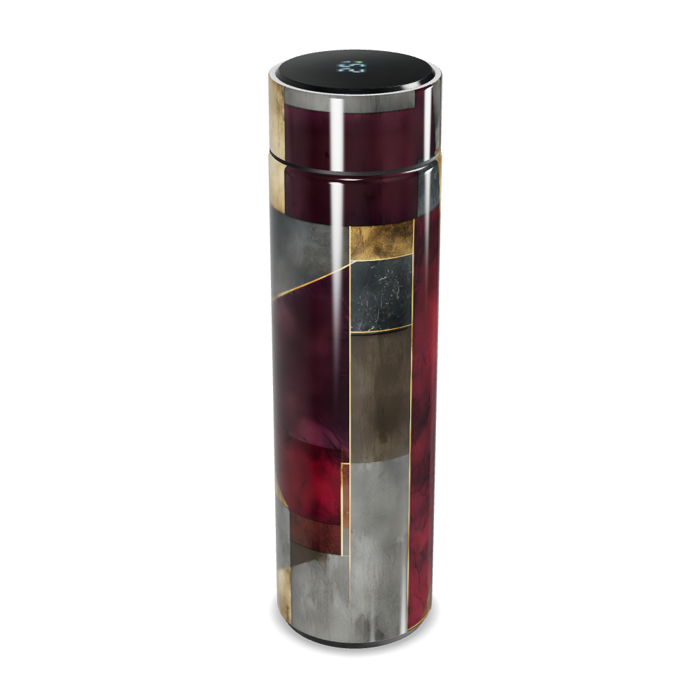 Garrafa Térmica Touch - Estampa Geométrica Colorida