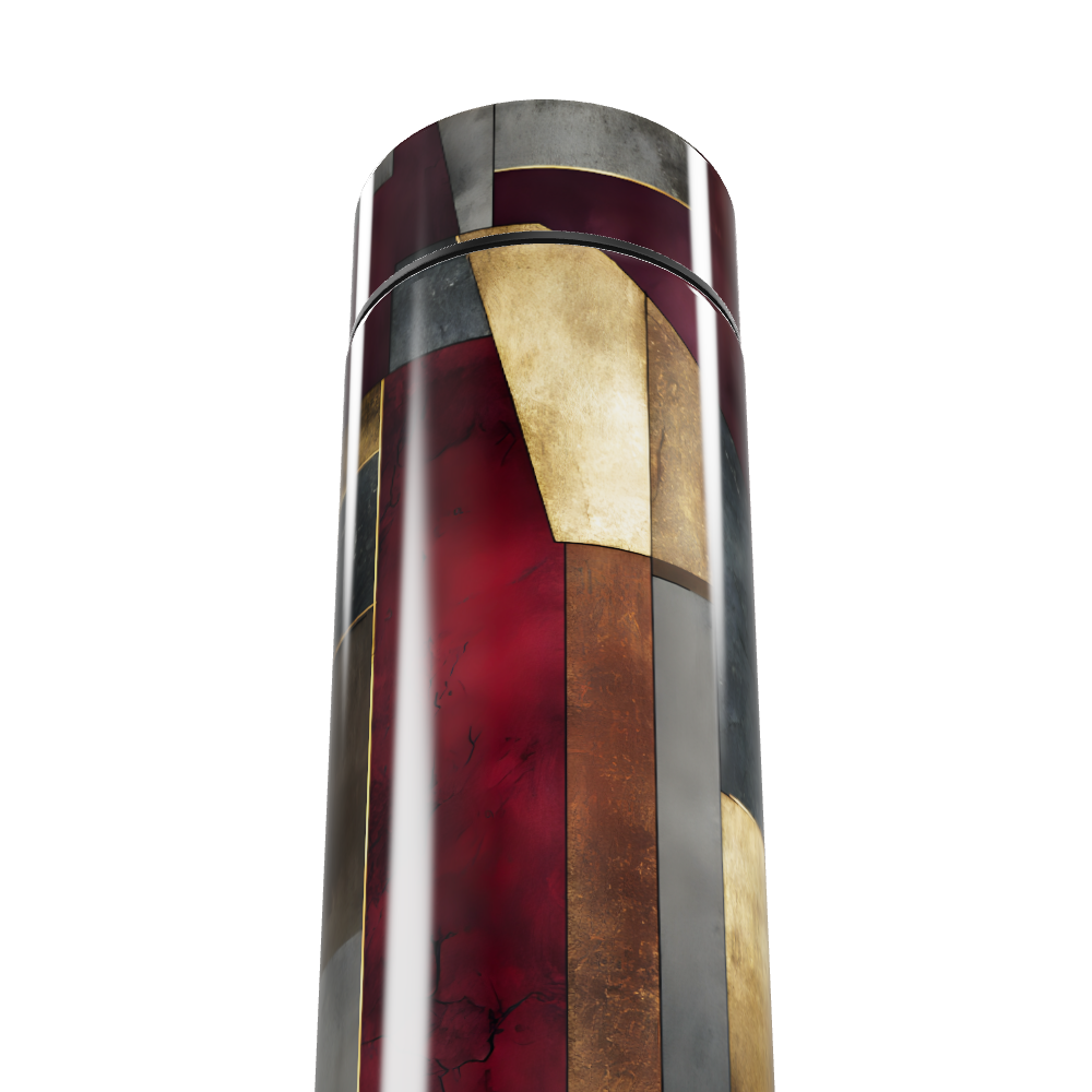 Garrafa Térmica Touch - Estampa Geométrica Colorida