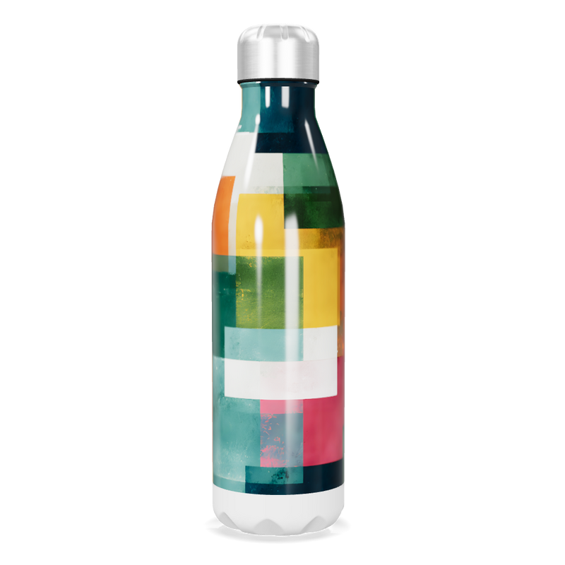 Garrafa Inox - Estampa Colorida Blocada