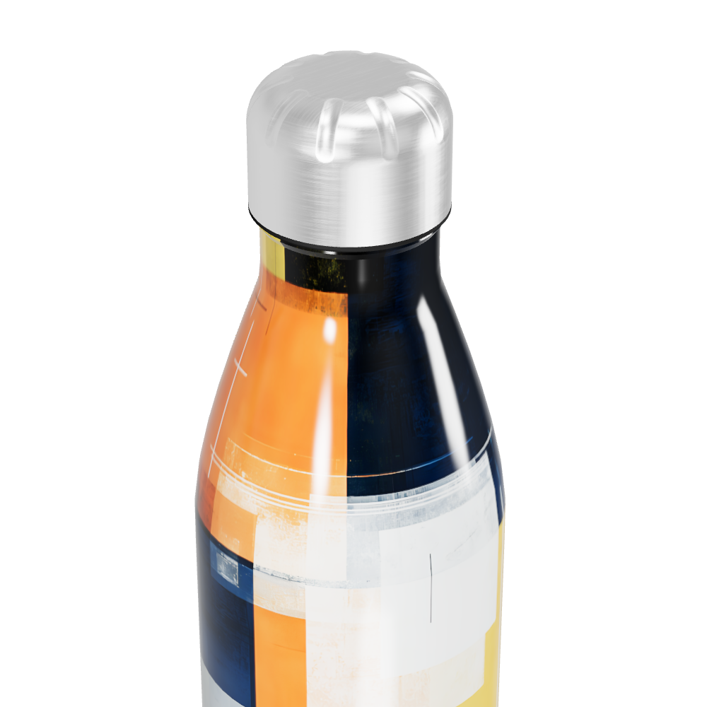 Garrafa Inox - Estampa Geométrica Colorida
