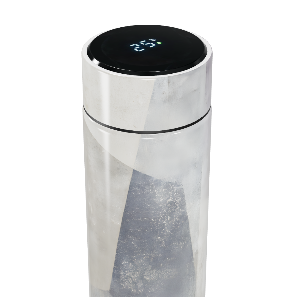 Garrafa Térmica Touch - Cinza Marmorizada Inox