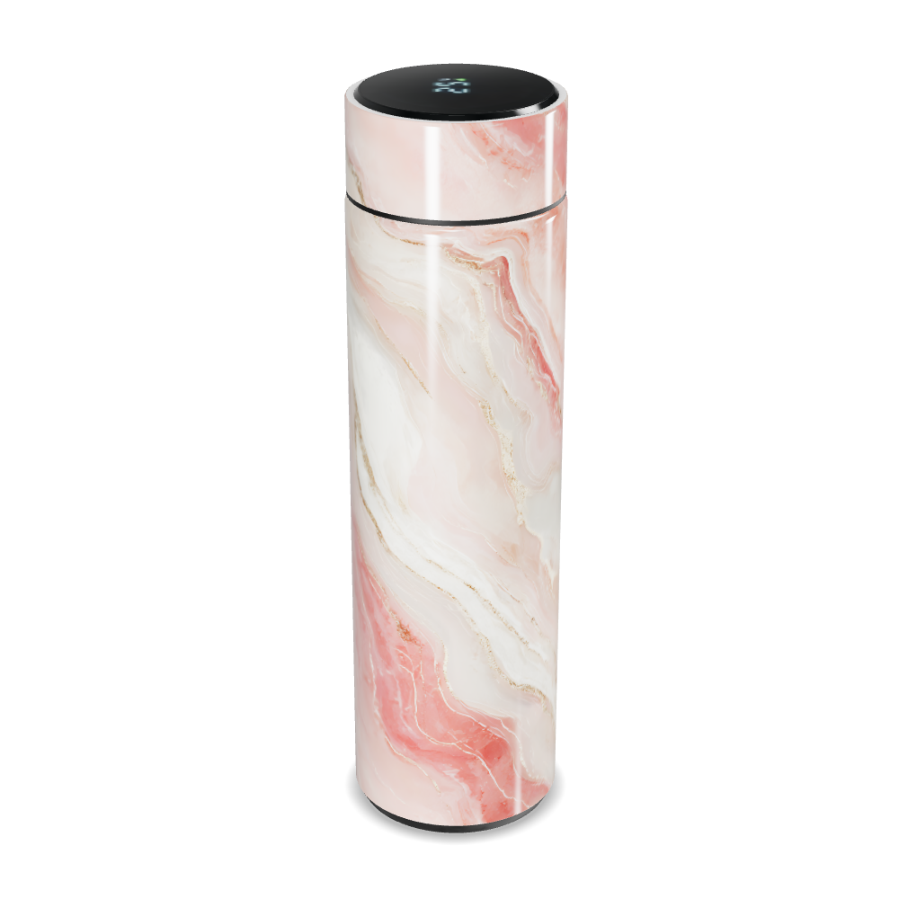 Garrafa Térmica Touch - Marmorizada Rosa
