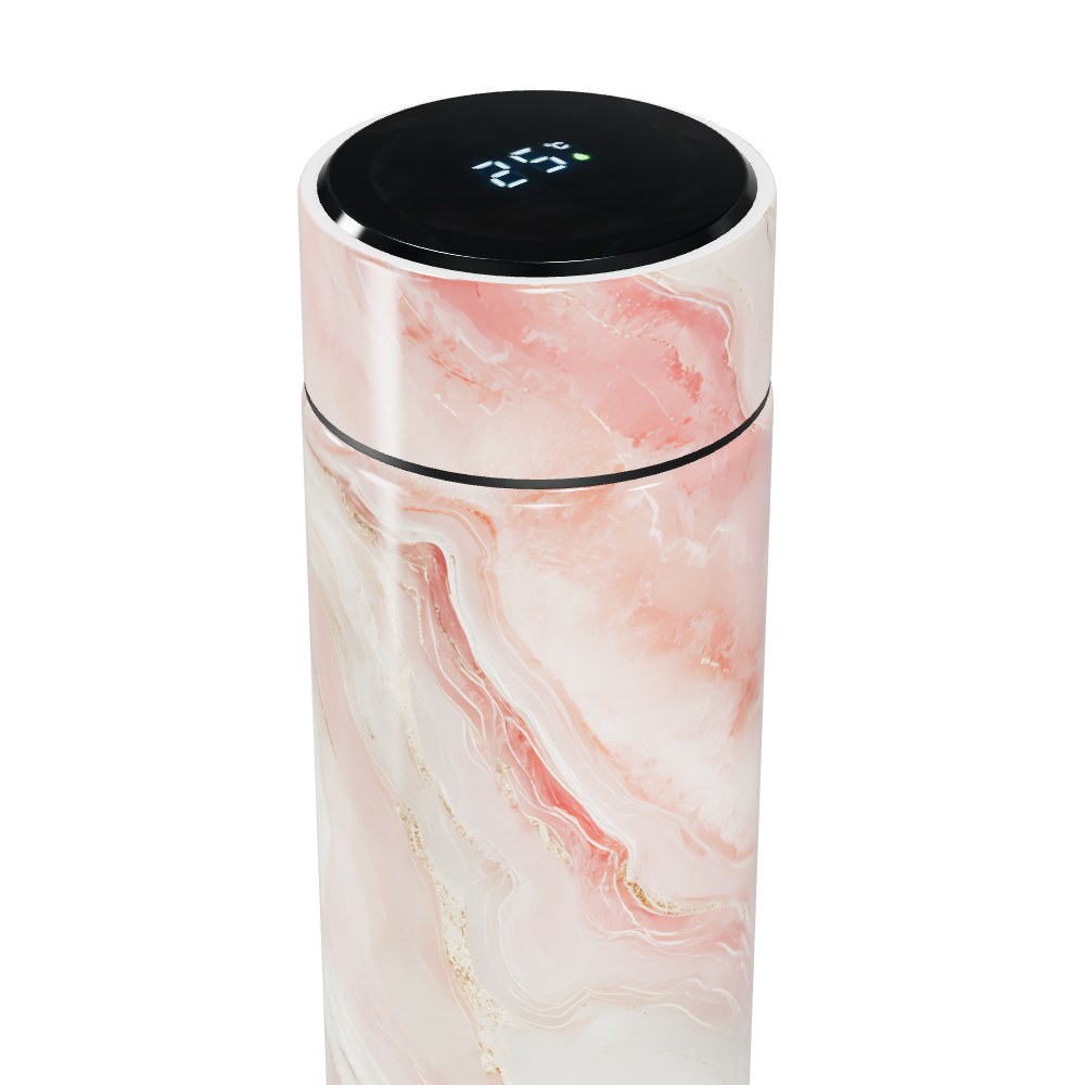 Garrafa Térmica Touch - Marmorizada Rosa