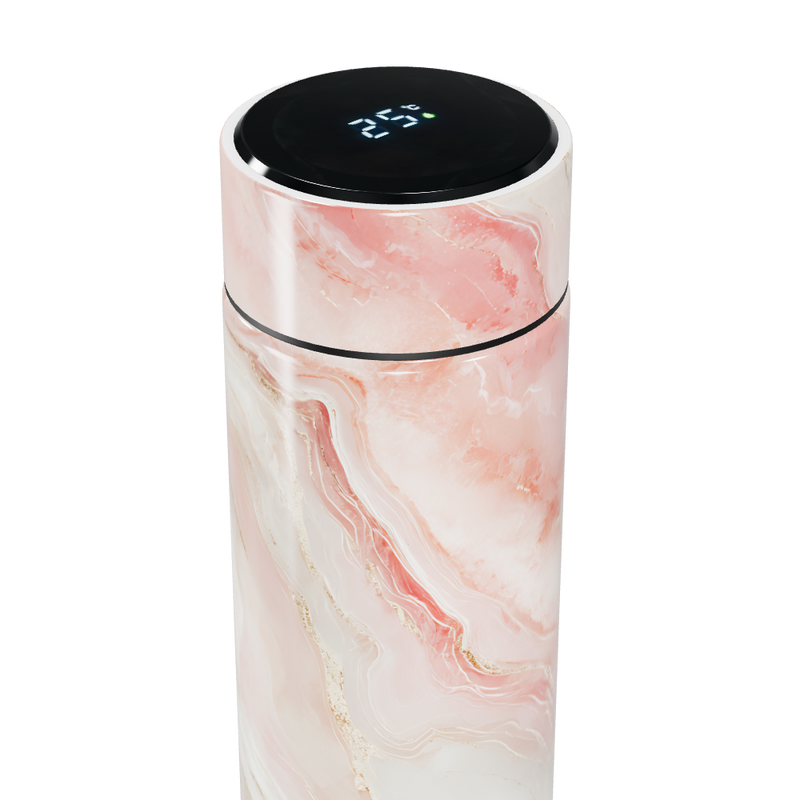 Garrafa Térmica Touch - Marmorizada Rosa