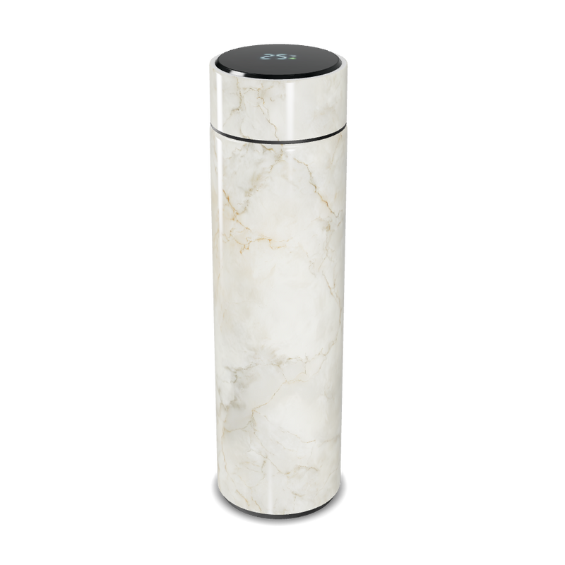 Garrafa Térmica Touch - Mármore Digital Branco