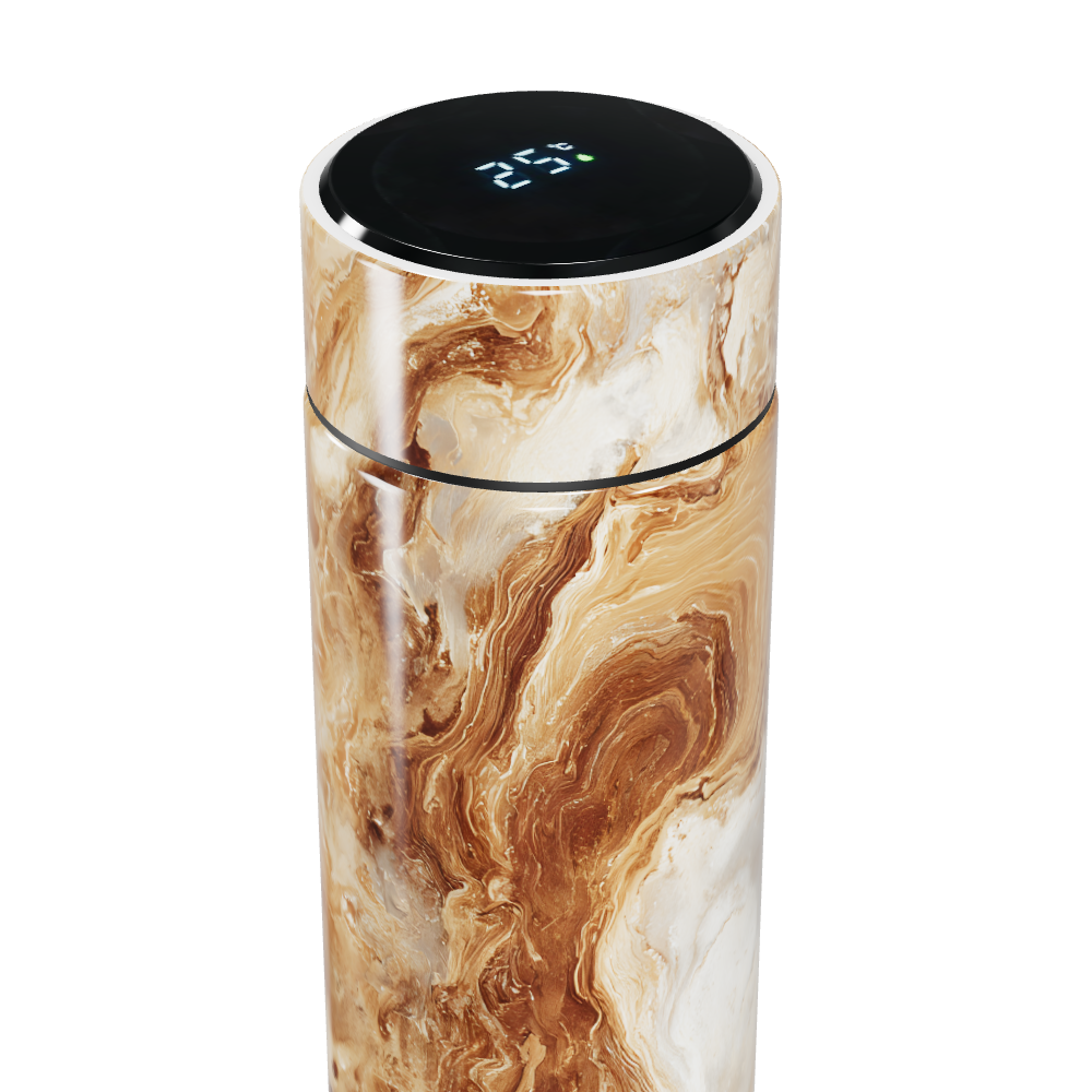 Garrafa Térmica Touch - Mármore Marrom