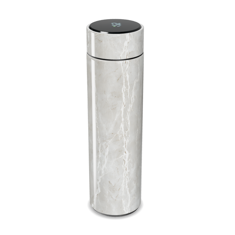 Garrafa Térmica Touch - Mármore Digital Branco