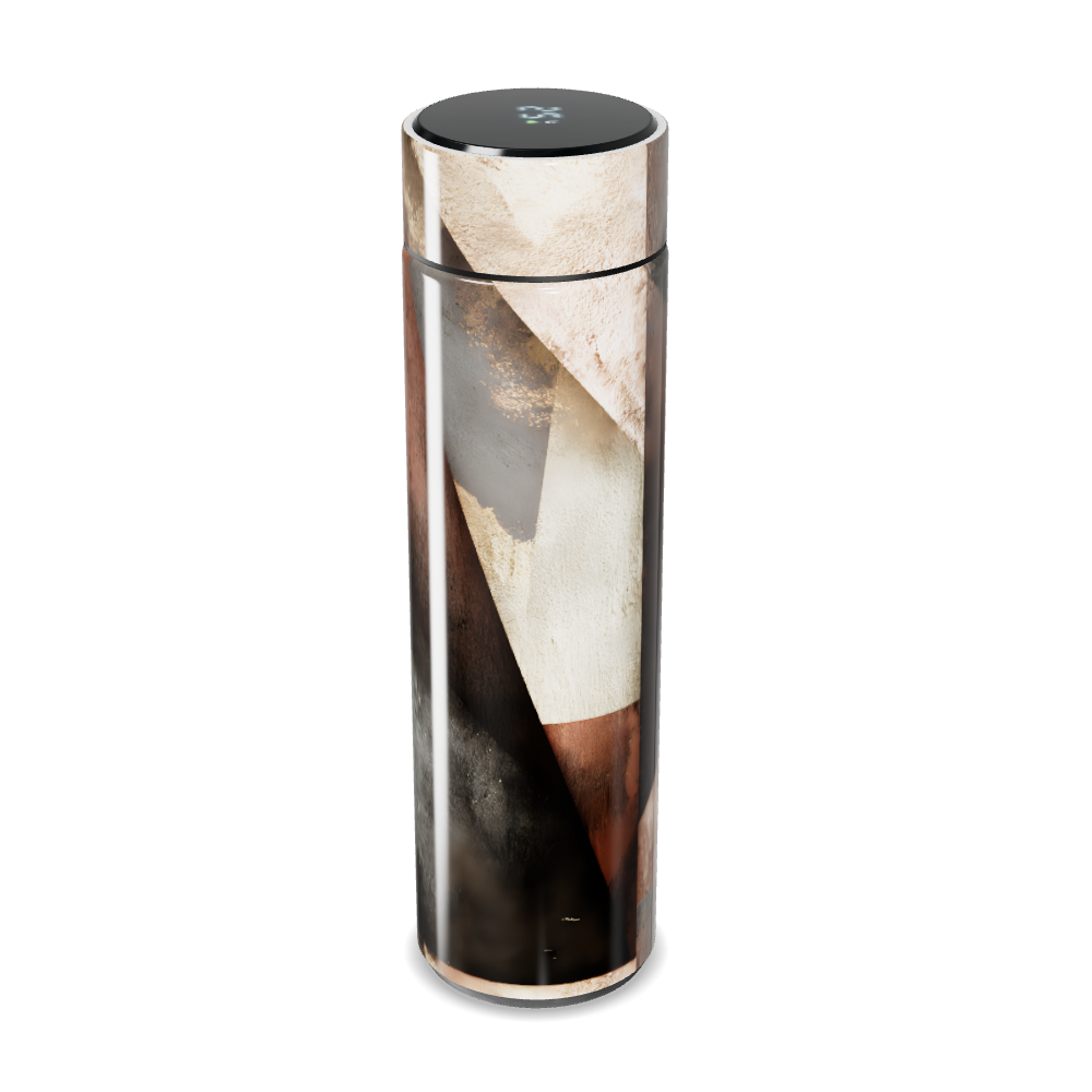 Garrafa Térmica Touch - Estampa Abstrata Metalizada