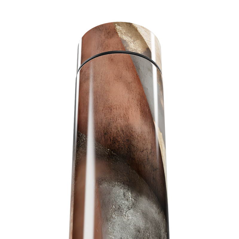 Garrafa Térmica Touch - Estampa Abstrata Metalizada