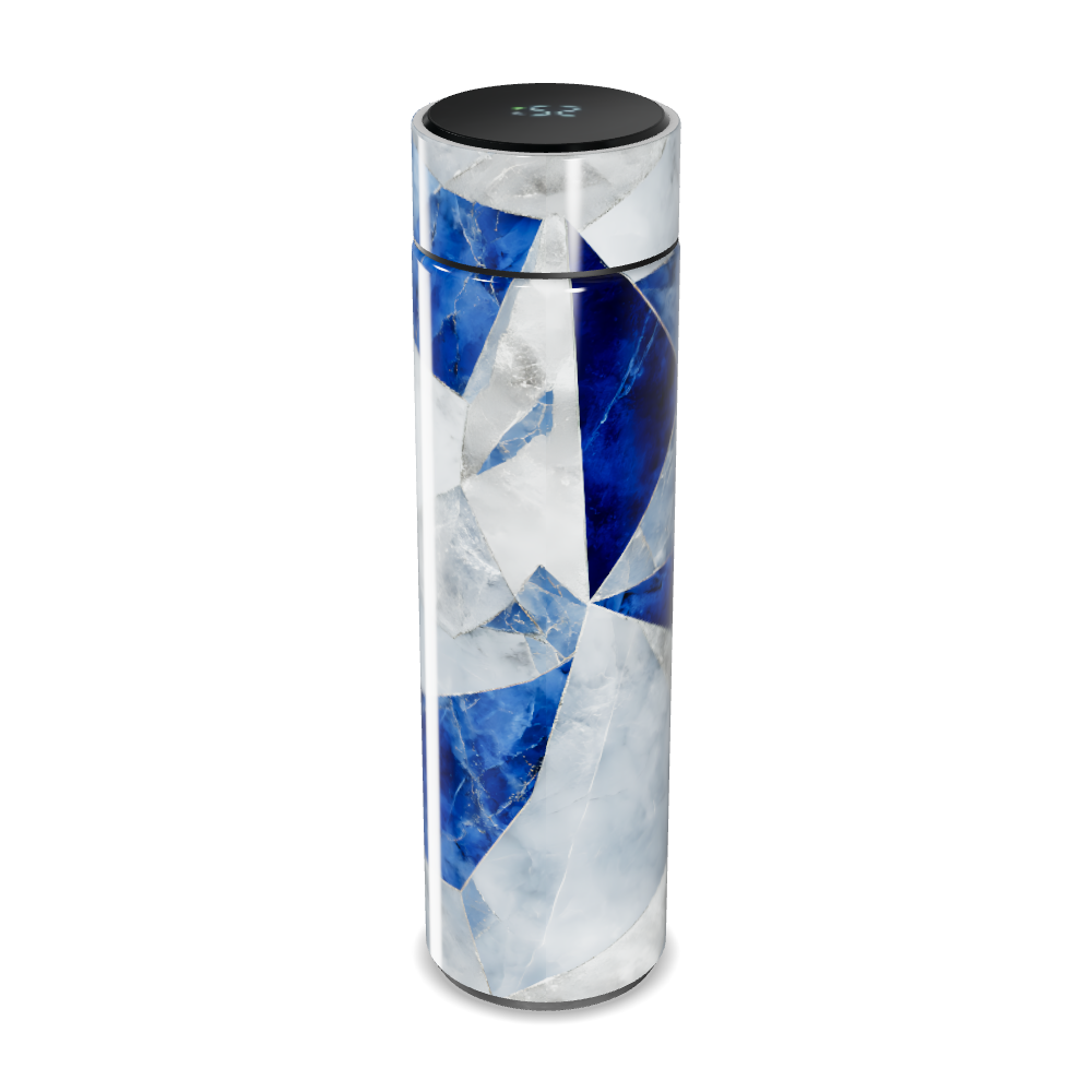 Garrafa Térmica Touch - Azul Marmorizada