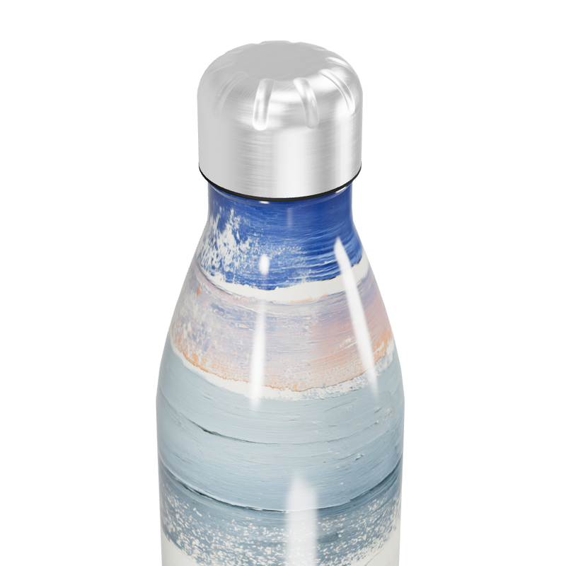 Garrafa Inox - Estampa Praia Azul