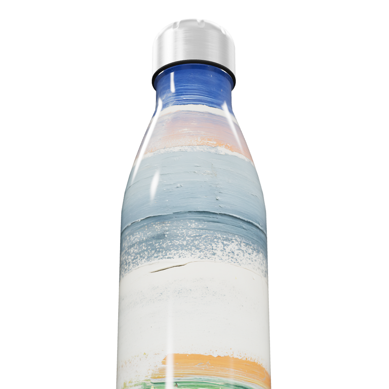 Garrafa Inox - Estampa Praia Azul