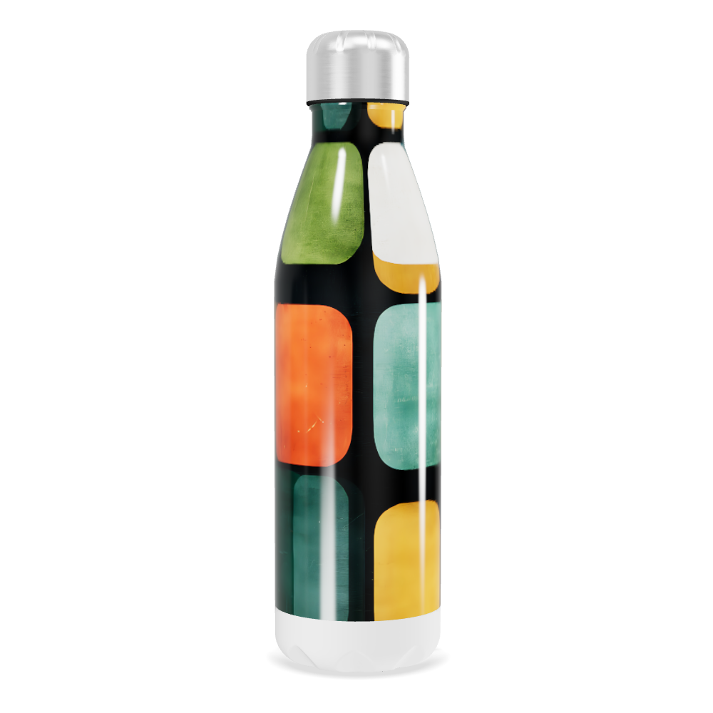 Garrafa Inox - Estampa Colorida Geométrica