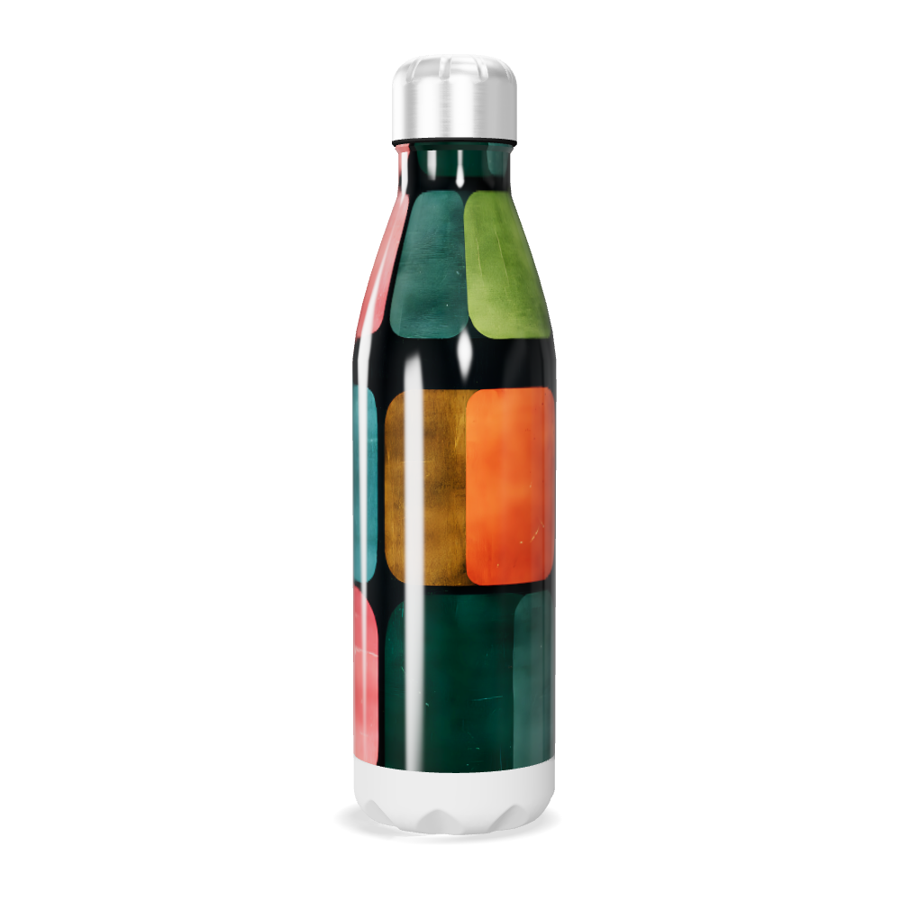 Garrafa Inox - Estampa Colorida Geométrica