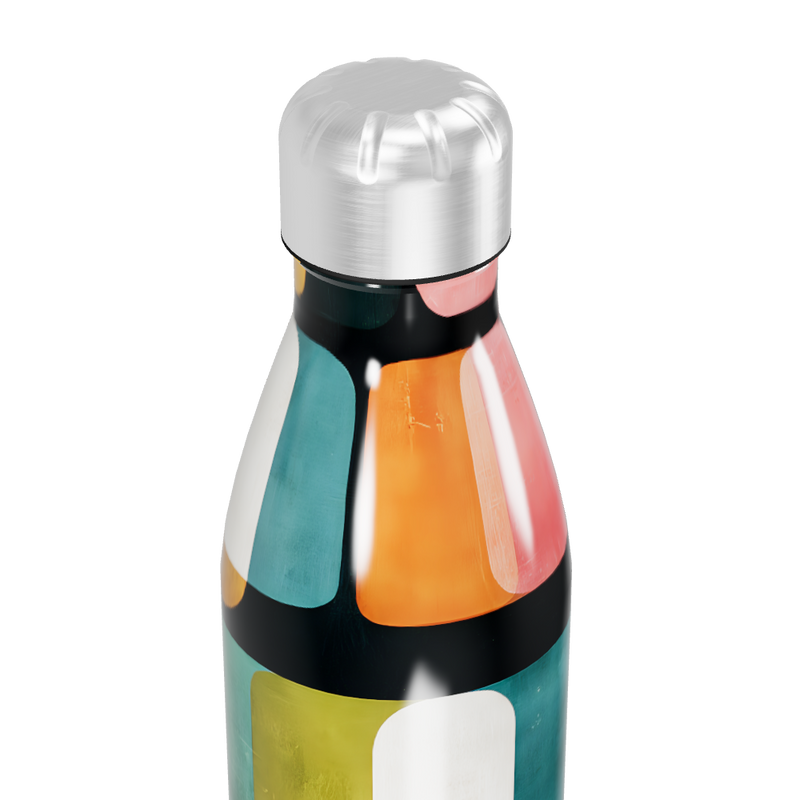 Garrafa Inox - Estampa Colorida Geométrica