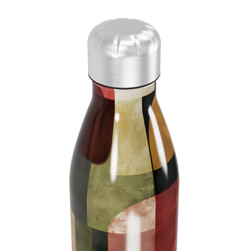 Garrafa Inox - Estampa Geométrica Colorida