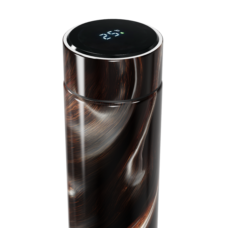 Garrafa Térmica Touch - Design Mármore Preto