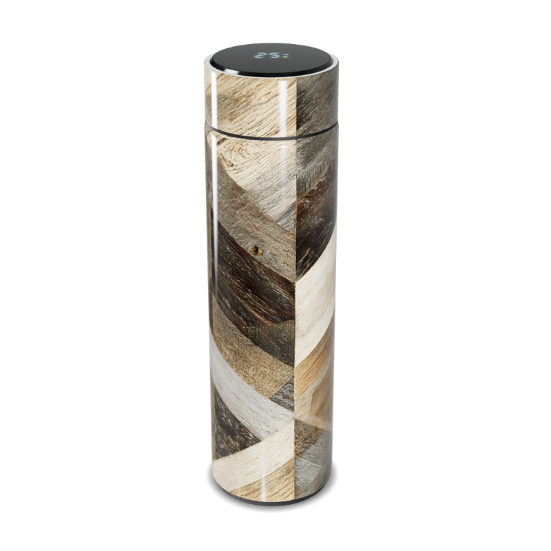 Garrafa Térmica Touch - Madeira Estampada Digital