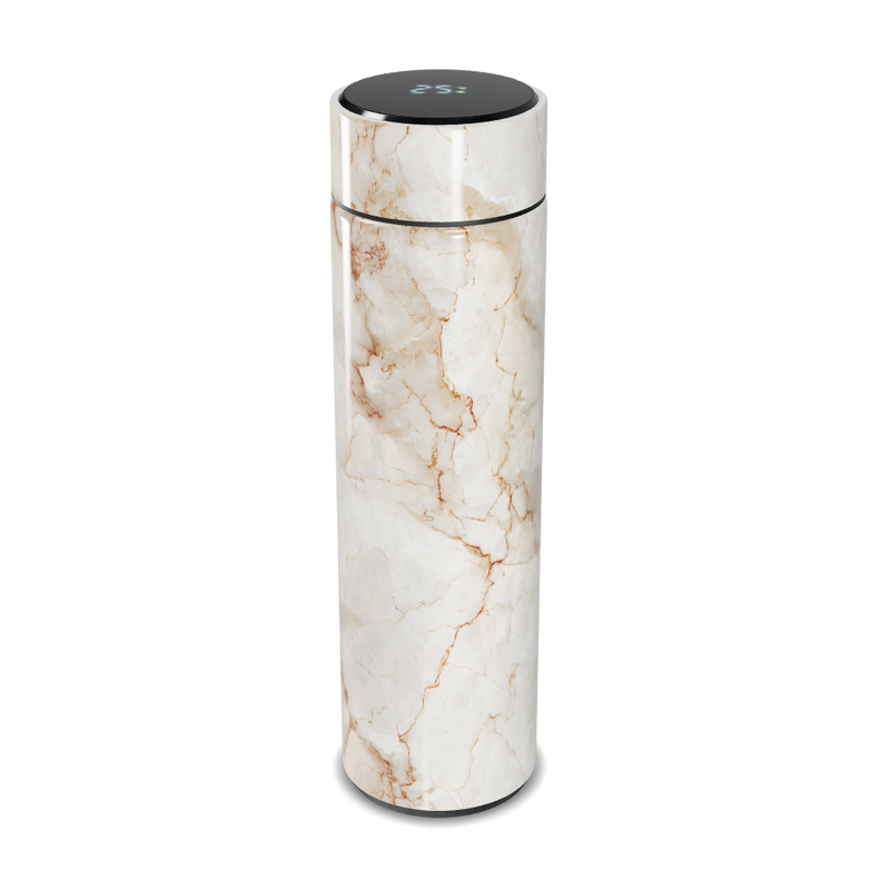 Garrafa Térmica Touch - Mármore Digital Branca