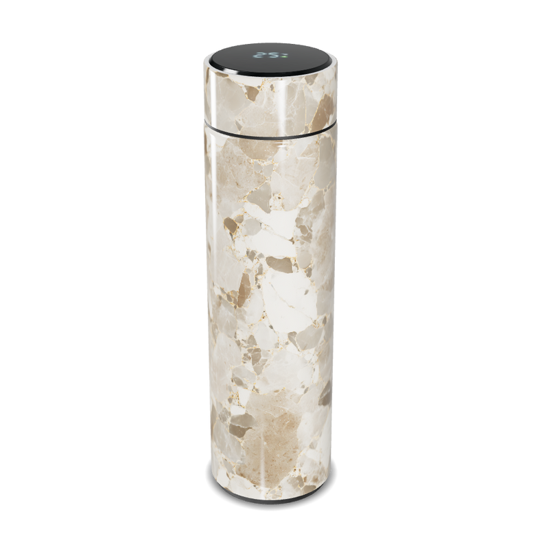 Garrafa Térmica Touch - Mármore Bege Digital