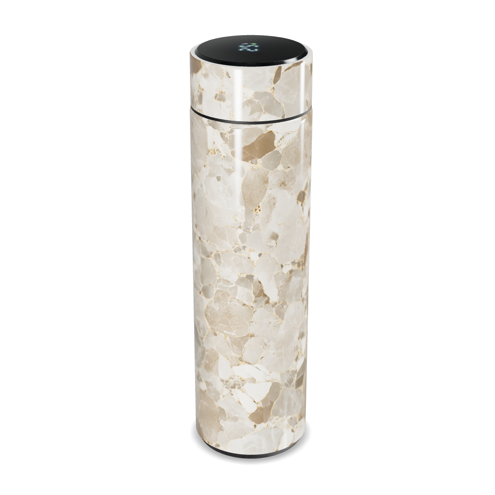 Garrafa Térmica Touch - Mármore Bege Digital