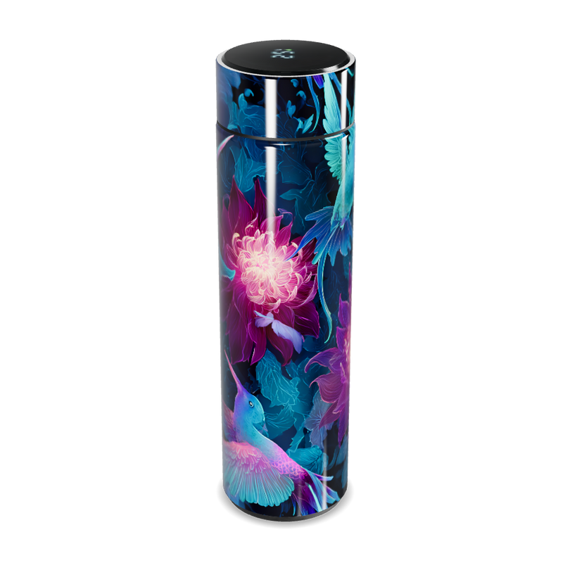 Garrafa Térmica Touch - Colibri Floral Azul