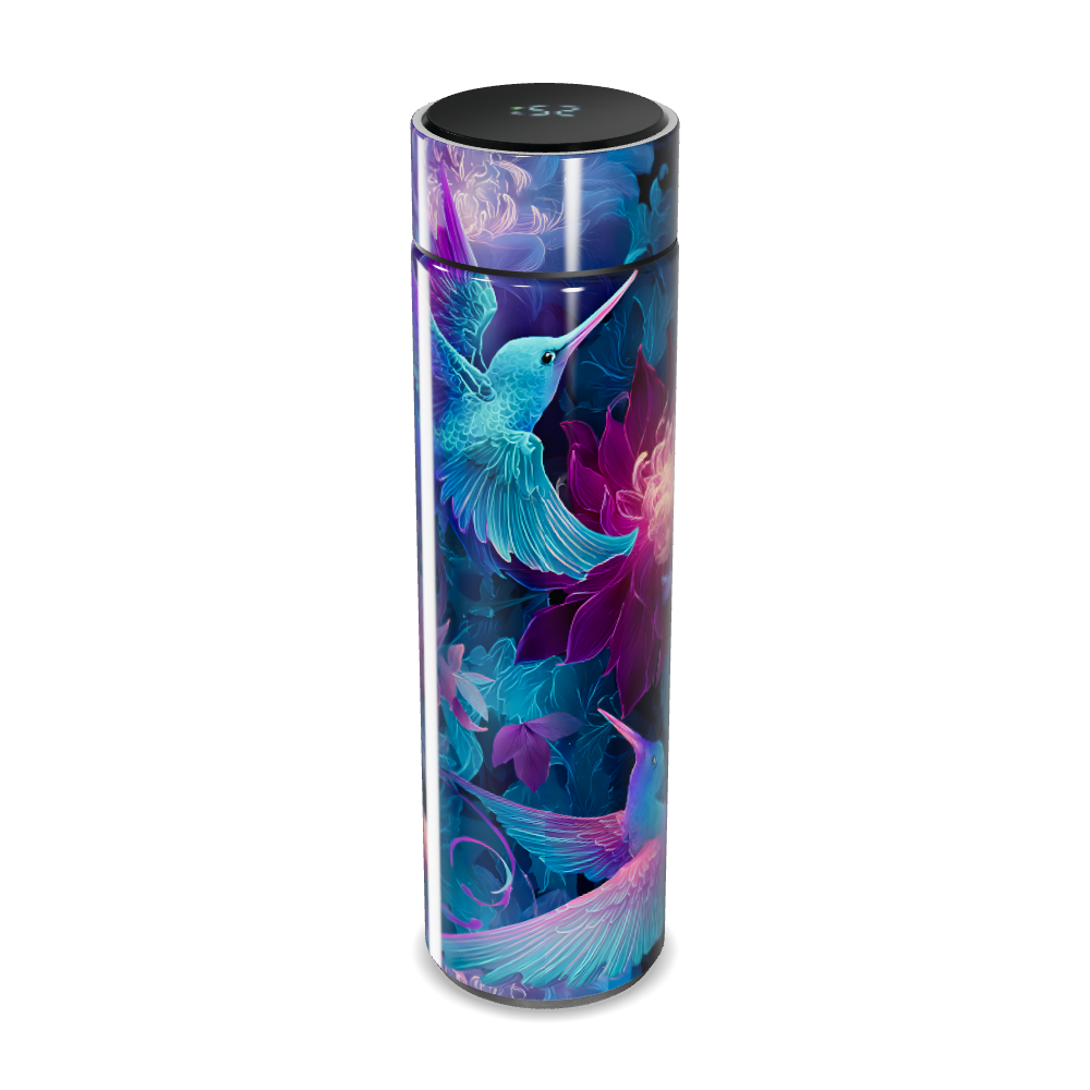 Garrafa Térmica Touch - Colibri Floral Azul